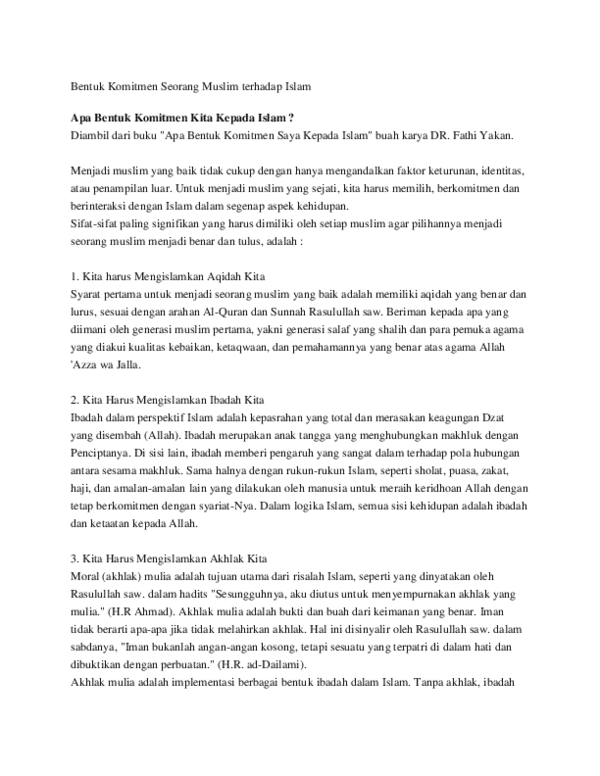 Ajaran islam bersifat taqlilat-takaalif artinya image