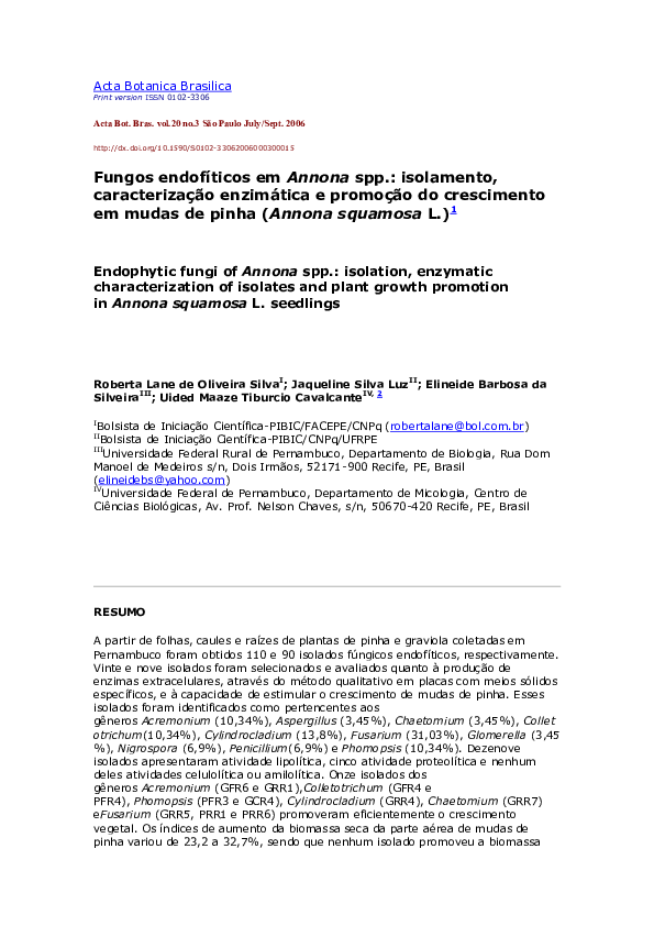 (DOC) Acta Botanica Brasilica