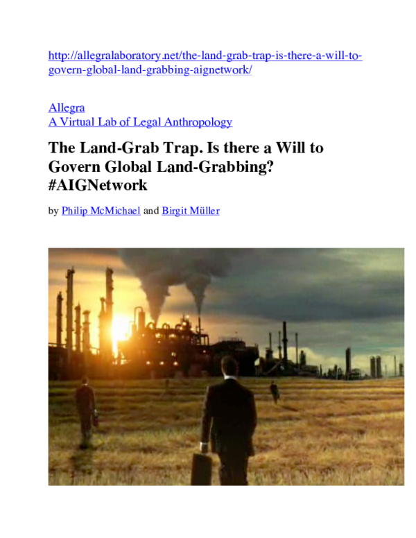 Land grabbing philippines image