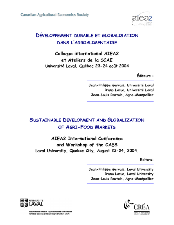 (PDF) Food changes and food security: Main effects of economic and ...