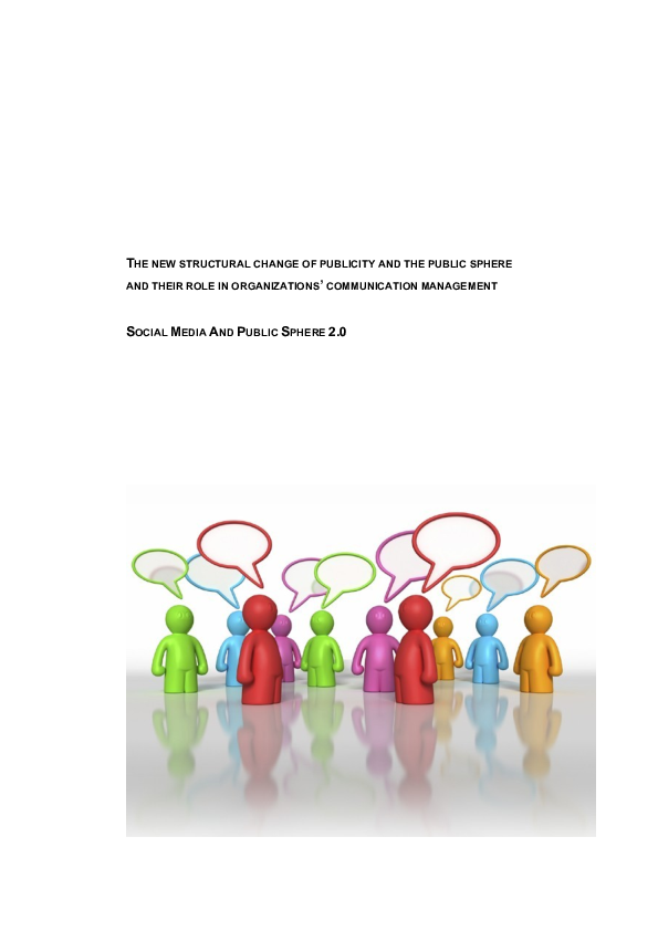 (PDF) THE NEW STRUCTURAL CHANGE OF PUBLICITY AND THE PUBLIC SPHERE AND