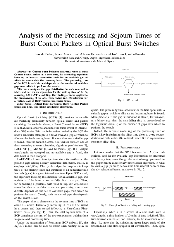 (PDF) Analysis of the Processing and Sojourn Times of Burst Control ...