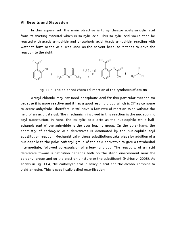 Synthesis of aspirin lab report objective picture