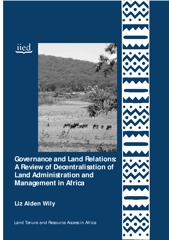 (PDF) Governance and Land Relations: A Review of Decentralisation of ...