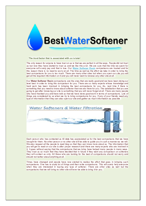 (PDF) Hard Water vs Soft Water Best Water Softener Academia.edu