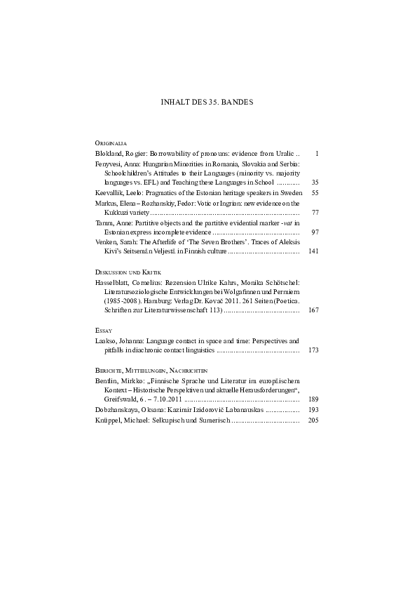 Fenyvesi, Anna. 2011. Hungarian minorities in Romania, Slovakia and Serbia: Schoolchildren’s attitudes to their languages (minority vs. majority languages vs. EFL) and the teaching of these languages in their schools. Finnisch-Ugrische Mitteilungen, 35: 35–54.