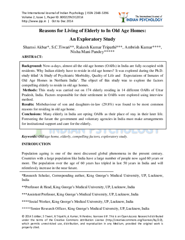 Sending parents to old age homes essay picture