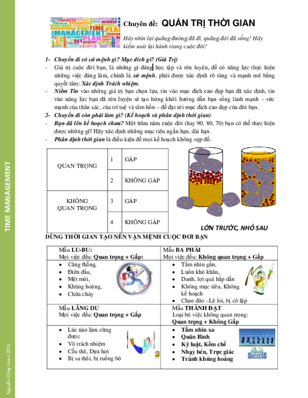 (PDF) Time Management Handout gia dang Academia.edu