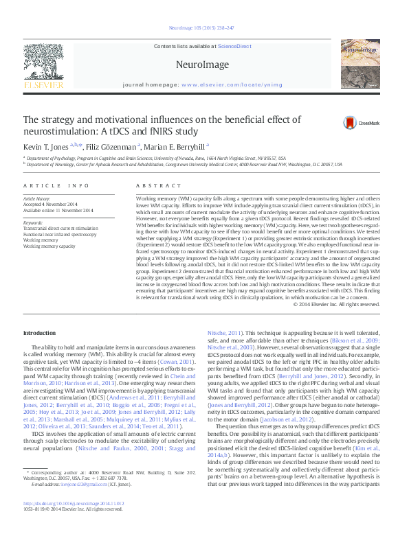 (PDF) The strategy and motivational influences on the beneficial effect ...