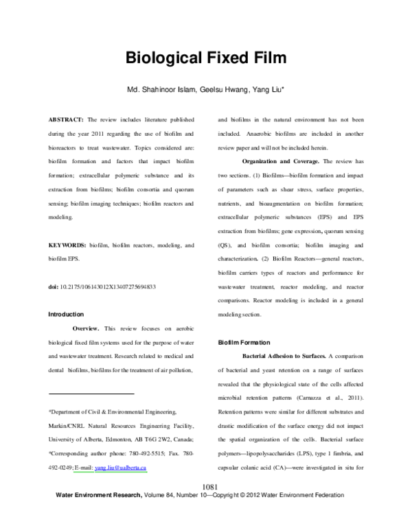 (PDF) Biological Fixed Film_2012