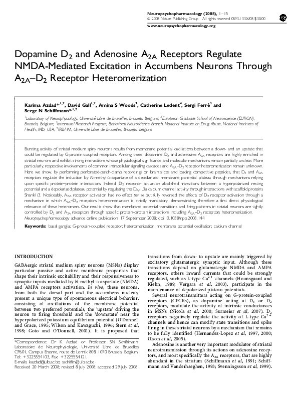 La dopamine. I. Synthèse