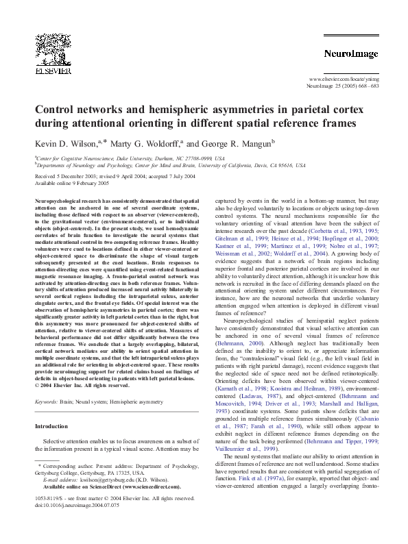 (PDF) Control networks and hemispheric asymmetries in parietal cortex ...