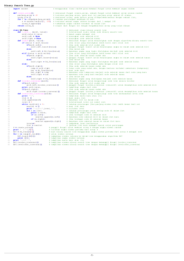 (PDF) Binary Search Tree (Python)