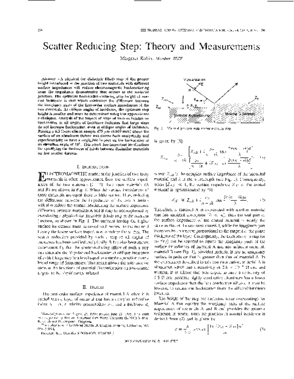 (PDF) Scatter reducing step: theory and measurements