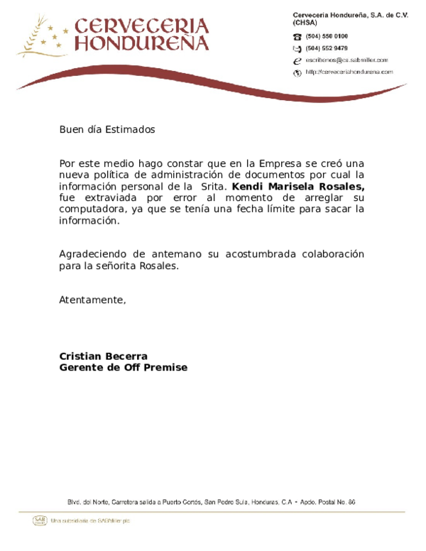 (DOC) Buen día Estimados kendi rosales Academia.edu