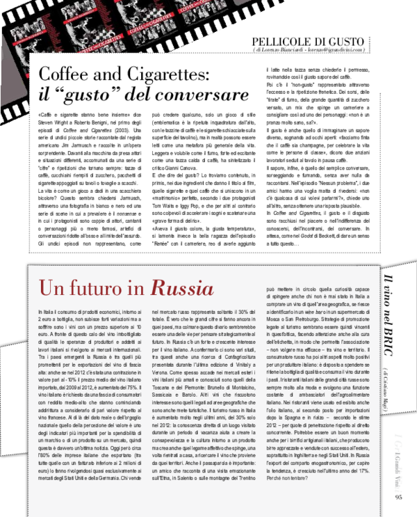 (PDF) Coffee and Cigarettes (2003) Lorenzo Bianciardi Academia.edu
