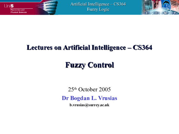 (PPT) WEEK8 FUZZY CONTROL2