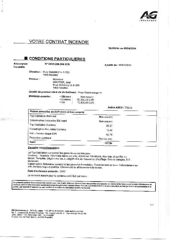 (PDF) Assurance incendie Nivelles