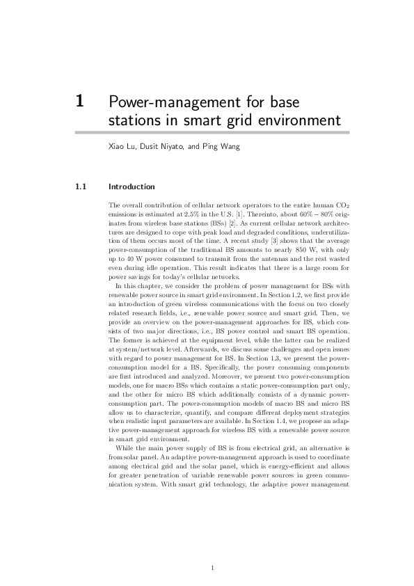 (PDF) Power Management for Wireless Base Station in Smart Grid ...