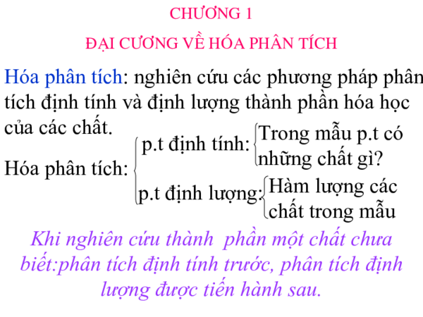 First page of “Bai giang hoa phan tich”