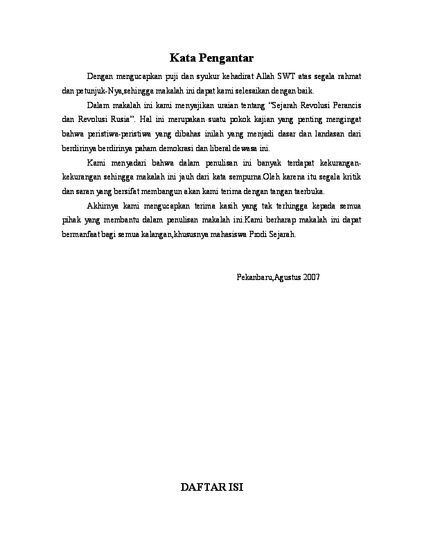 Contoh Makalah Kata Pengantar Jurnal Ekonomi Pasar Monopoli - Makalah