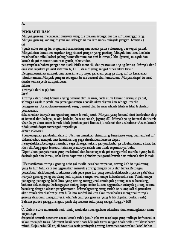 (DOC) KIR MANFAAT MINYAK JELANTAH | Sigit Prastowo - Academia.edu