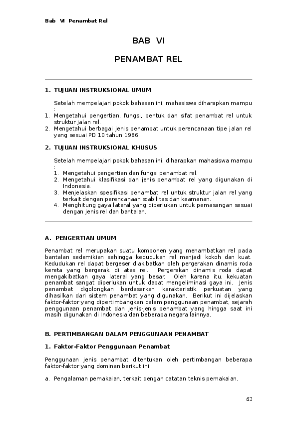 Doc Bab Vi Penambat Rel