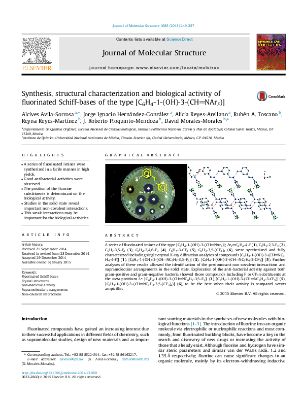 (PDF) Synthesis, structural characterization and biological activity of ...
