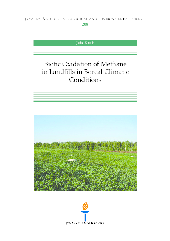 (PDF) Biotic Oxidation of Methane in Landfills in Boreal Climatic ...