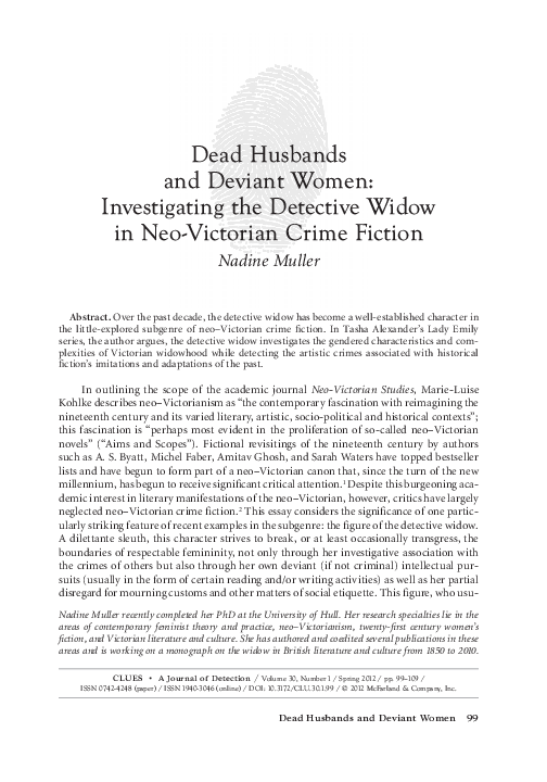 PDF) (Journal Article) Dead Husbands and Deviant Women 