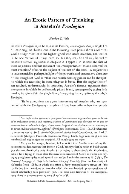 Anselms proslogion essay 08 image