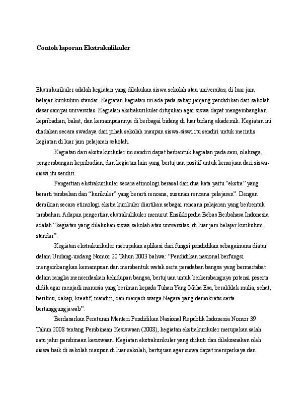 Contoh Laporan Observasi Sekolah Dasar Bahasa Inggris