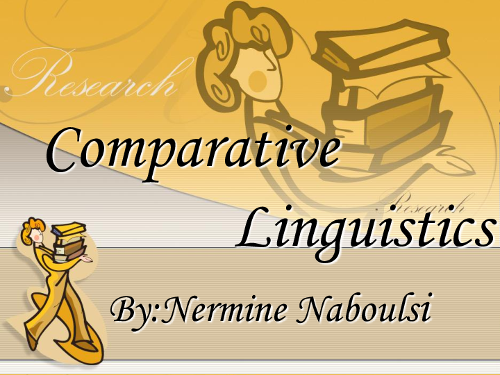 Pdf Comparative Linguistics Pdf Comparative Linguistics