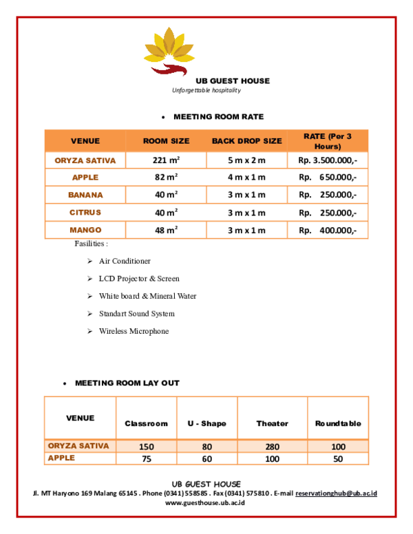 (PDF) MEETING ROOM RATE Cuikitalia Cuikitalia Academia.edu