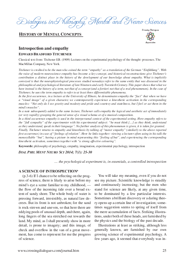 Life of introspection image