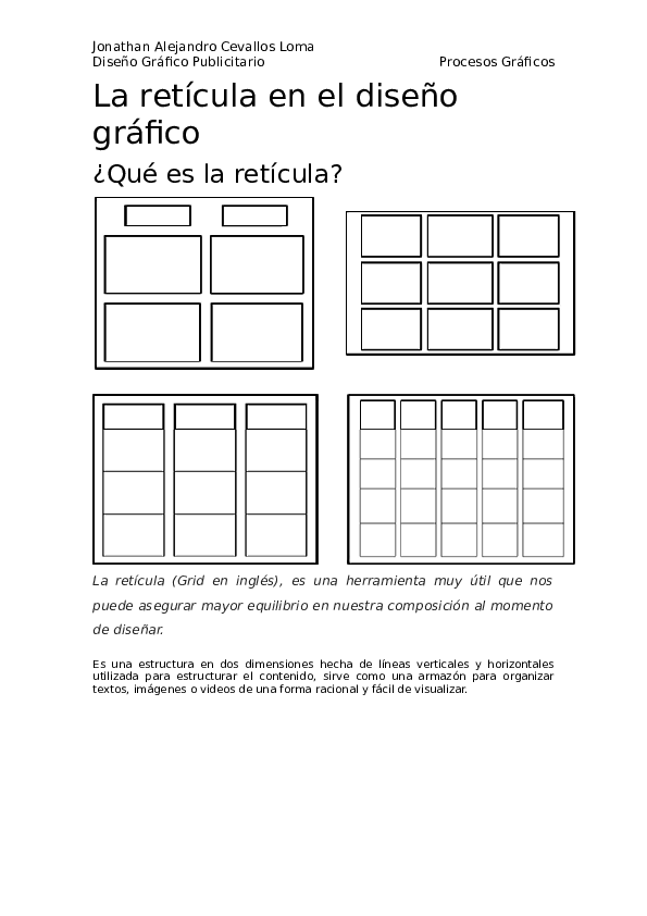 (DOC) La reticula en el diseno grafico Alejo Cevallos Academia.edu