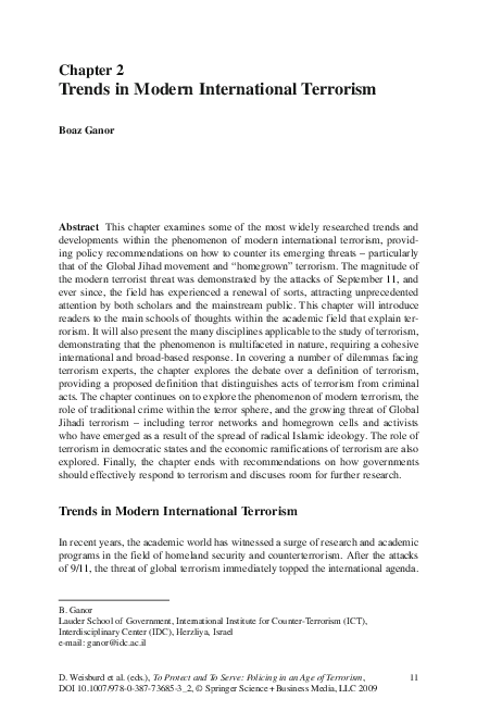 Terrorism trends essay 02 picture