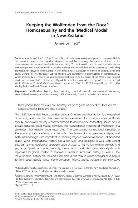 How to cite the wolfenden report picture