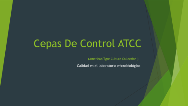 (PPT) Cepas De Control ATCC