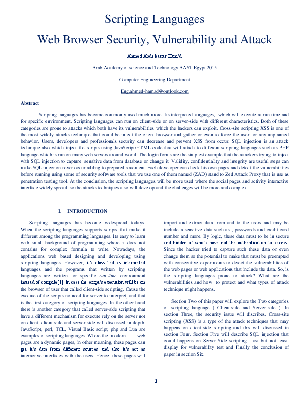 Pdf Scripting Language Security Vulnerability And Attack Pdf Scripting Language Security Vulnerability And Attack