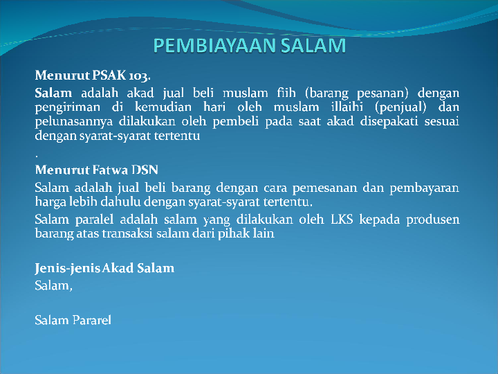 Ppt Pembiayaan Salam Notrobert Jhonson Academia Edu