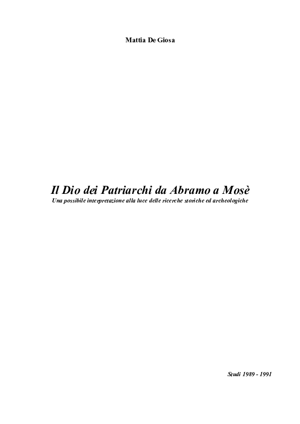 principi di datazione biblica per disegnare i confini