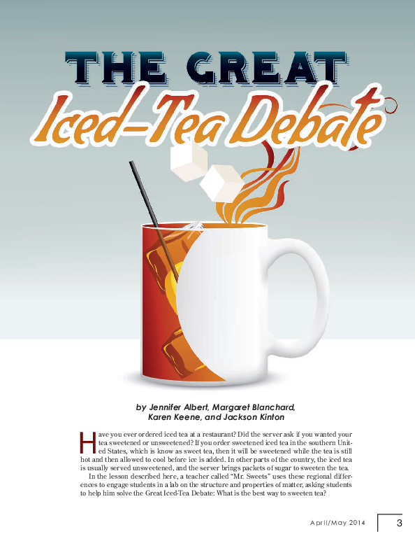 (PDF) The Great Iced-Tea Debate