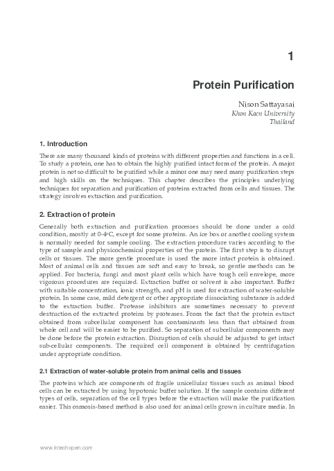 (PDF) Protein Purification