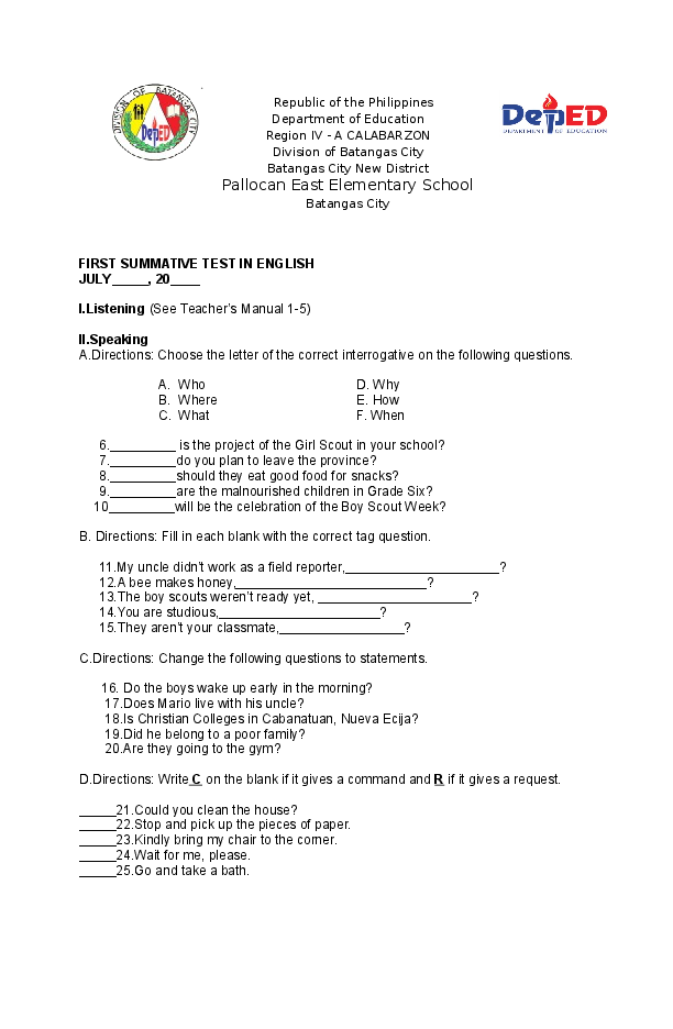 Summative test q2 picture
