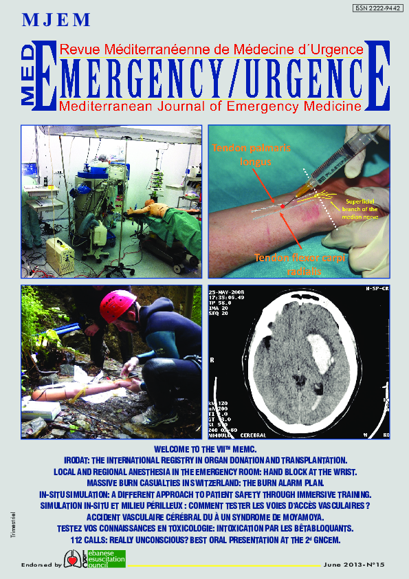 (PDF) Local and regional anesthesia in the emergency room hand block