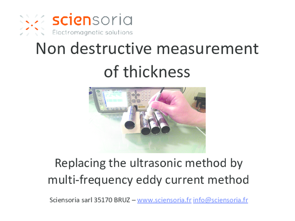 (PDF) Eddy current measurement of tubes wall thickness