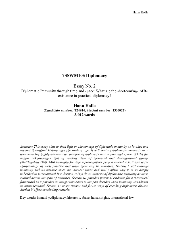 How to get diplomatic status picture