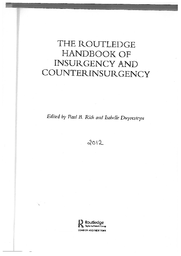 (PDF) • ‘A “successful” model of counterinsurgency? The Sri Lankan ...