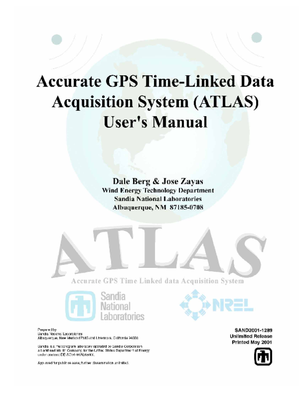 (PDF) Accurate GPS TimeLinked Data Acquisition System (ATLAS) User's